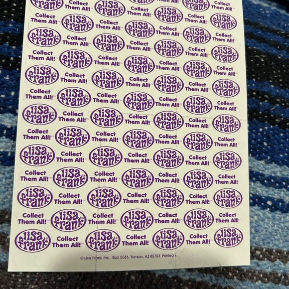 Vintage Lisa Frank Smiley Face Sticker Sheet - Picture 2 of 2